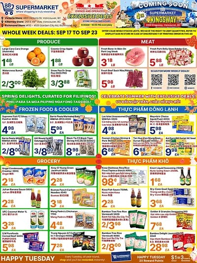 88 Supermarket (Killarney) Ltd. weekly flyer