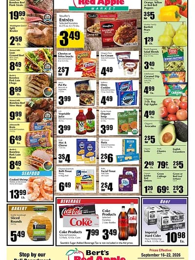 Bert's Red Apple Market weekly flyer